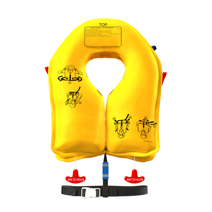 XF-35 Inflatable Twin Cell Life Jacket Vest Adult Child Aircraft Marine Boat 