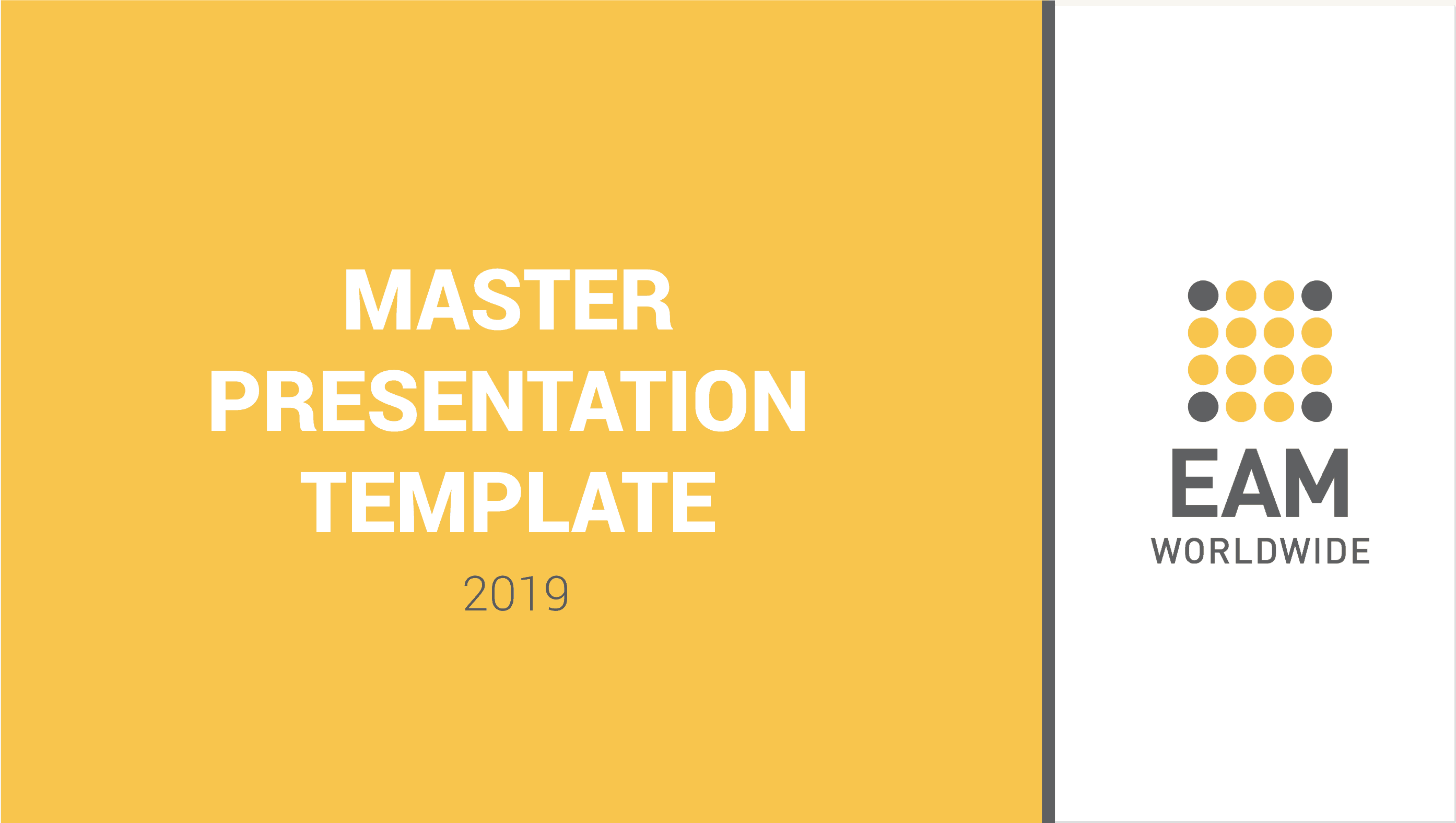 cover of EAM powerpoint template